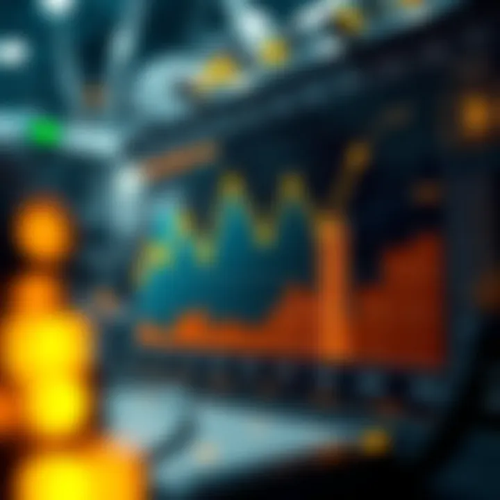 Graph illustrating mining profitability trends