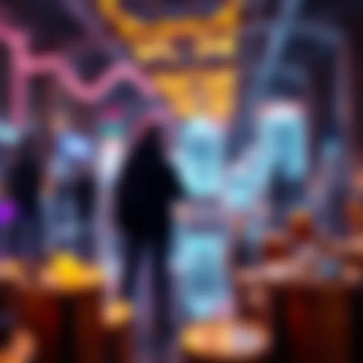 Conceptual image representing trends and developments in cryptocurrency
