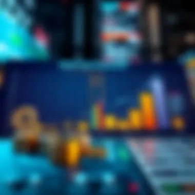 Chart showing market cap comparison across various cryptocurrencies