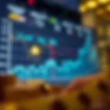 Graph illustrating cryptocurrency market cap trends