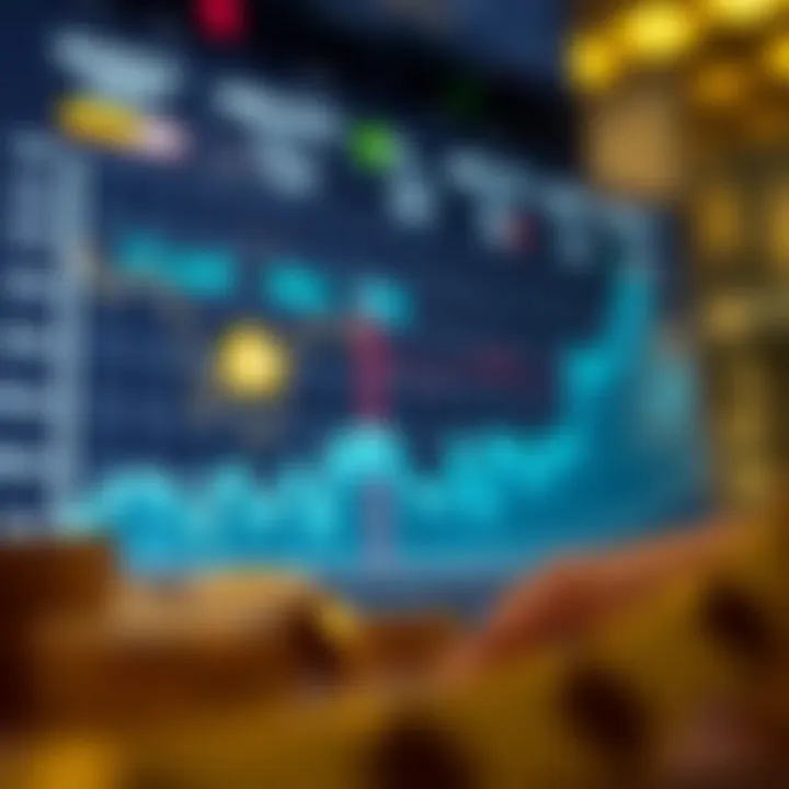 Graph illustrating cryptocurrency market cap trends