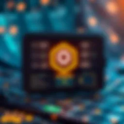 Visual representation of DeFi Chain Wallet interface showcasing key features