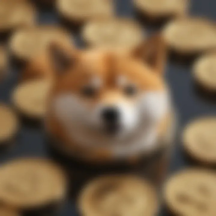 Visual of Shiba Inu Coin being used in online transactions