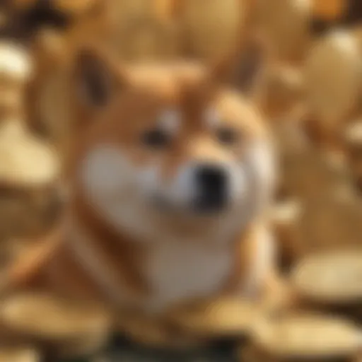 Symbolic representation of Shiba Inu Coin in the cryptocurrency market